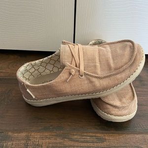 Hey Dude Wendy Pink Metallic Shoes